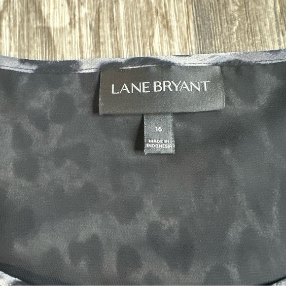 Lane Bryant Tank Top, Women’s 16, Leopard Print, Black, White - Picture 2 of 6